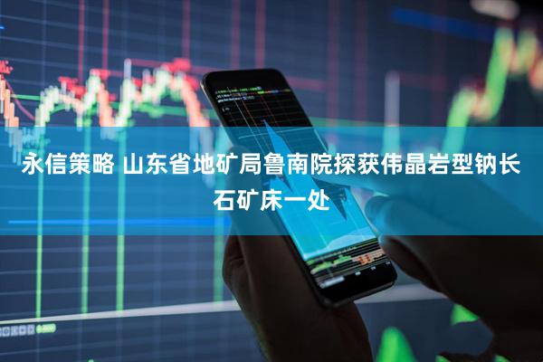 永信策略 山东省地矿局鲁南院探获伟晶岩型钠长石矿床一处
