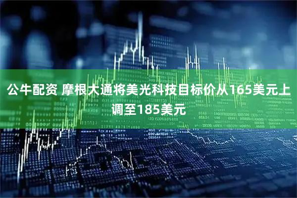 公牛配资 摩根大通将美光科技目标价从165美元上调至185美元
