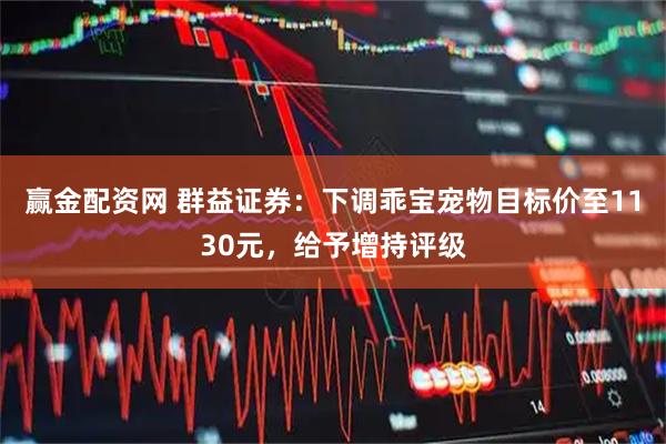 赢金配资网 群益证券：下调乖宝宠物目标价至1130元，给予增持评级