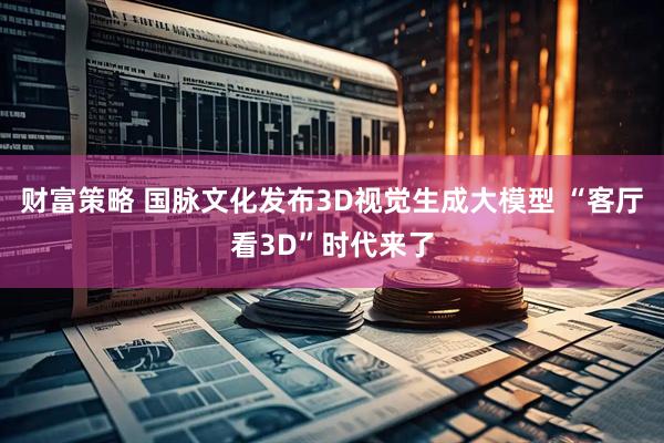 财富策略 国脉文化发布3D视觉生成大模型 “客厅看3D”时代来了